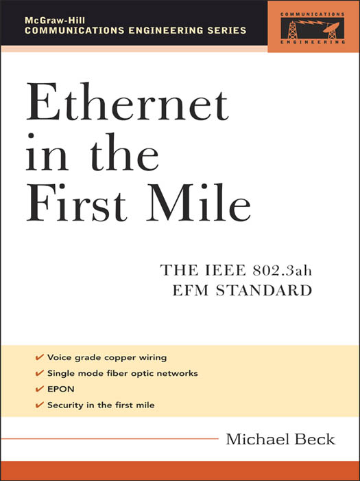 Title details for Ethernet in the First Mile by Michael Beck - Available